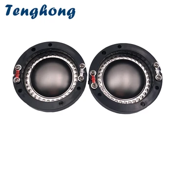 Tenghong 2ks 44.4 MM Výšok Hlasové Cievky Titán Film Kolo Medený Drôt Pre Reproduktor Reproduktor Opraviť Diely Príslušenstvo Montáž urob si sám