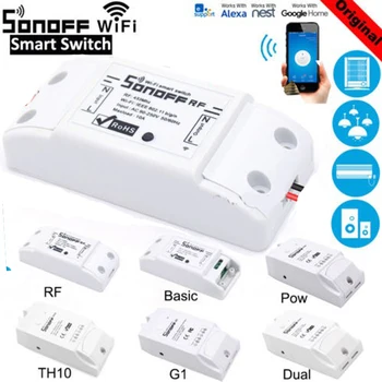Sonoff RF WiFi Bezdrôtový Prepínač 433MHz Prijímač Diaľkový ovládač DIY Smart Home Automation Relé Moduly S Alexa Domovská stránka Google