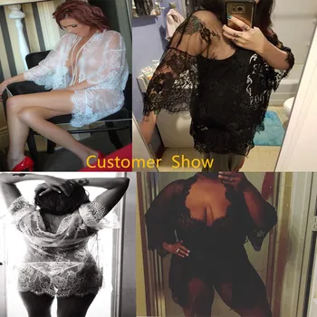 Sexy Bielizeň, Župan +G String + Pás Hot Ženy, Porno, Sleepwear Čipky Oka Bielizeň Sex Babydoll Erotické Priehľadné Šaty
