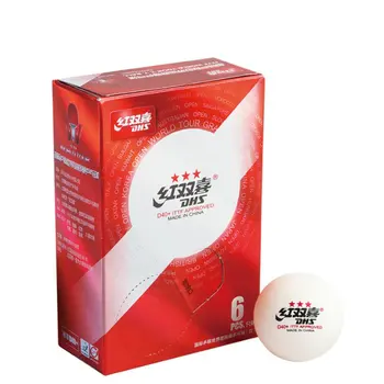 6pcs/Box 3-Hviezdičkový D40+Švy Stolný Tenis Gule Nový Materiál ABS Plast Ping Pong Loptičky na Stolný Tenis World Tour Hra