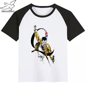 Kráľovná Kapely Freddie Mercury, Baby, Dievčatá Tshirt Chlapec Leto-Krátke Rukávy Bežné T-shirts Deti detské Módne Topy Dievča