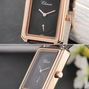 2021 Ženy, Hodinky, Luxusné Značky CHENXI Kože a Ocele Kapela Vodotesné Hodinky Jednoduché Hodiny Quartz náramkové hodinky Montre Femme