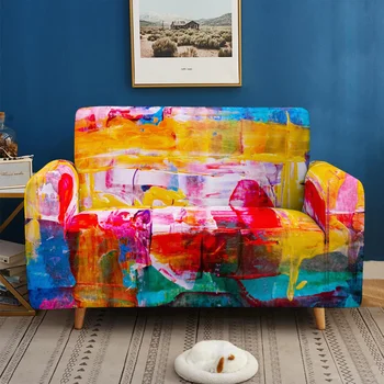 Graffiti art 3D printin Gauč Kryt Mandala Vzor Gauč vzťahuje na gauč uterák Nábytok do Obývacej Izby Ochranné Kreslo rozkladacie gauče