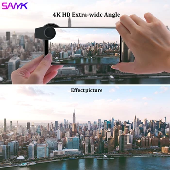 SANYK 4K Telefón širokouhlým Objektívom Bez Skreslenia Šošovky Fotografie Objektív Pre Smartphone
