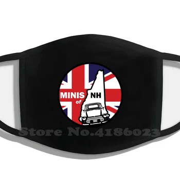 Minis Z Nh Polovicu Tváre Pre Mužov, Ženy, Dámy Diy Úst Masky Monh Mini Klub Swag Mini Cooper Nh Klasické Auto