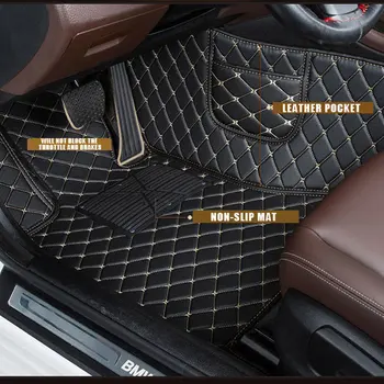 Vlastné Auto Podlahové Rohože Pre MERCEDES BENZ S-Class W126 W140 1995-2016 2017 2018 2019 Vlastné nohy Podložky auto koberec