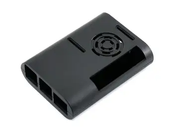 Waveshare Čierny ABS Case pre Raspberry Pi 4, s Chladiaci Ventilátor