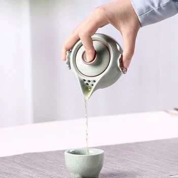 Japonský Čaj Nastaviť Gaiwan Obrad Nastaviť Prenosné Cestovné Čaj Sady Retro Čínsky Keramické, Porcelánové Ručné KungFu Čaj Nastaviť Poháre