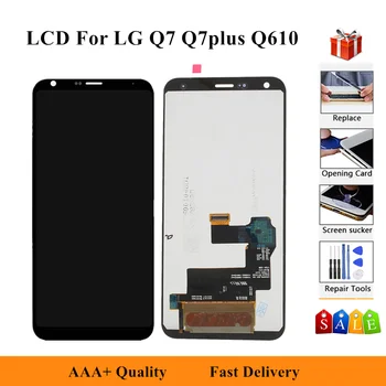Pre LG Q7 / Q7+ Q7 Plus Q610 Q610MA Q610TA Q610YB CV5A Q610EA MT6750S Q610NM Q610EQ LCD Displej Dotykový Displej Digitalizátorom. Montáž
