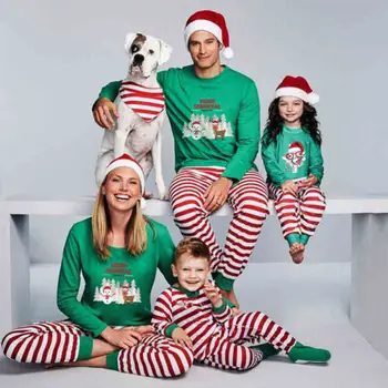 Móda Rodina Vianoce Pyžamo Sady Sleepwear Mužov Odev Vianočné Dieťa Blothes Nový Rok Zodpovedajúce Oblečenie Veselé Vianoce
