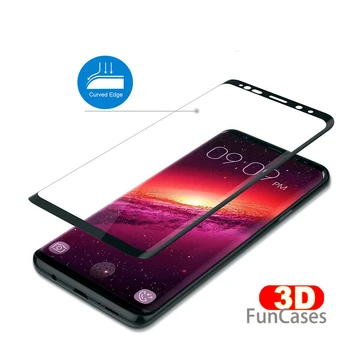 3D Zakrivené Pre Samsung Galaxy Note 9 Prípade Ochranný Sklenený Kryt Pre Samsung Poznámku 9 S9 S8 Plus S9 Note9 Tvrdeného Skla Ochrany