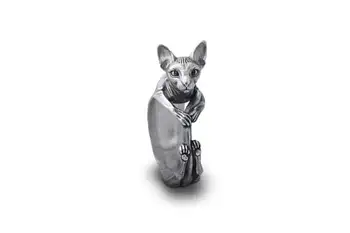 Vintage Retro Sphynx Mačka krúžky Láska domáce Zviera šperky