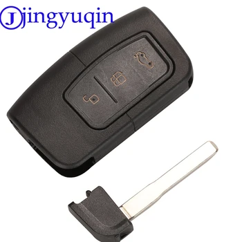 Jingyuqin Diaľkové 3b Kľúča Vozidla puzdro Fob Pre Ford Smart Key Shell S Malým príveskom Prázdne