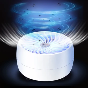 LED Anti-komár Nočné Svetlo Nabíjania cez USB Chybu Repelent proti komárom Zapper Vrah Lampa BDF99