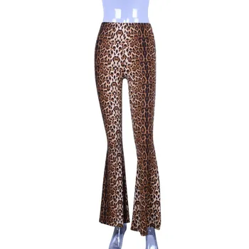 Výbušné výrobky patria 2020 nové elastické kórejská verzia fashion štíhly vysoký pás leopard horela nohavice ženy