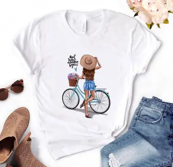 A tak dobrodružstvo začína dievča mama požičovňa Ženy tričko Bavlna Bežné Vtipné tričko Darček Pre Pani Yong Dievča Top Tee PM-60