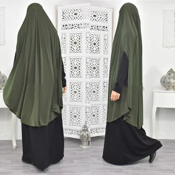 Eid Modlitba Odev Dlho Khimar Moslimských Žien Hidžáb Topy Bez Rukávov Abaya Jilbab Ramadánu Abayas Islamské Oblečenie Niqab Hijabs