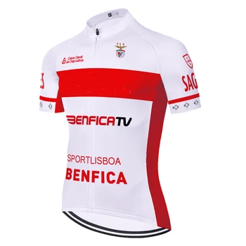 Pro TEAM Lisboa BENFICA cyklistické tričko mužov krátky rukáv cyklistický dres cyklistiku lete rýchle suché wielershirt