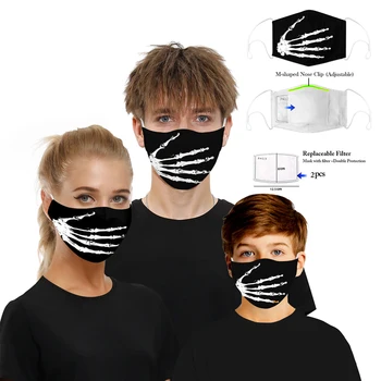 Vonkajšie Módne PM2.5 Úst Maska Proti Prachu Proti Znečisteniu Maska Aktivuje Uhlíkovým Filtrom, Respirátor Úst-utlmiť pre Mužov, Ženy