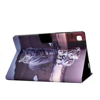 Puzdro Pre Samsung Galaxy Tab A7 10.4 2020 Kryt SM-T500 SM-T505 SM-T507 T500 Funda Tablet Tiger Maľované Shell Coque Capa +Darček
