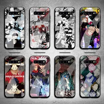 Japonsko, Anime Jujutsu Kaisen Telefón Prípade Tvrdeného Skla Pre Samsung S20 Plus S7 S8 S9 S10 Plus Poznámka 8 9 10 Plus