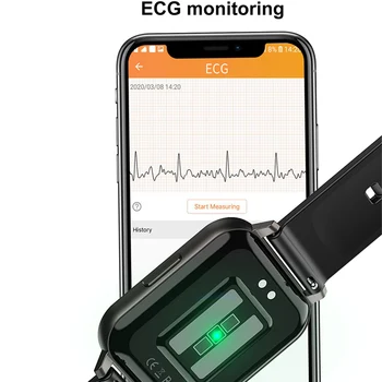 Smart Hodinky 1.78 Palcový 420*485 Rozlíšenie 91% Pomer plne Dotykový EKG Smart Hodinky Mužov, Vodotesný IP68 Srdcového tepu Smartwatch