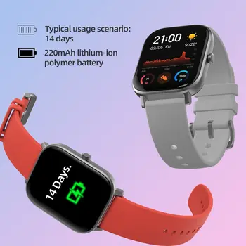 Amazfit GTS smart hodinky(reloj inteligente mujer hombre GPS bluetooth deporte exteriéru android IOS reloj xiao)[Versión Global]