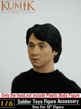 KUMIK 13-41 1/6 Muž Jackie Chan Hlavu Sculpt Model Akcie Obrázok Kolekcie Bábika Hračky Darček
