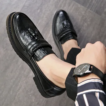 Muži Šaty topánky formálne topánky pánske Ručné business svadobné topánky Kožené Mužov Oxfords topánky zapatos de hombre 2020