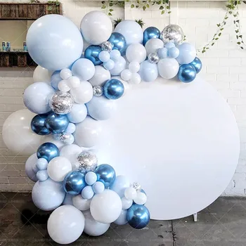 104pcs Macaron Modrá Mint Pastel Balóny Garland Arch Auta Podiel DIY Narodeniny, Svadba Baby Sprcha Nový Rok Party Dekorácie