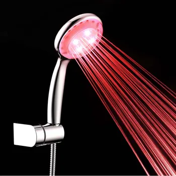 Anself Automatické LED Svetlo, Sprcha Hlavu Ručné Vaňa Postrekovač pre Kúpeľňa reguláciu Teploty, 3 Farby 7 Zmena Farby