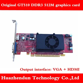 Pôvodne pre Lenovo gt510 DDR3 32bit 512M HD-MI VGA PCI-E 16x grafická karta s plnou výškou ozvučnice podpora Dx11 1pcs