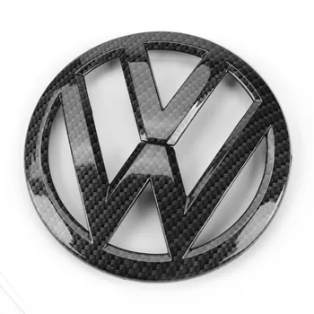 136mm Uhlíkových Vlákien Čierne Predné Mriežky Odznak Výmena Radiátorov Znak Auto Logo vhodné pre VW Volkswagen Golf MK7