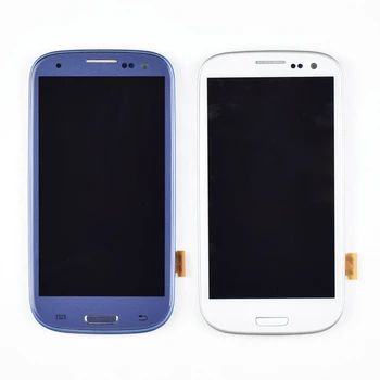 Pôvodný Pre SAMSUNG Galaxy S3 Displej i9300 i9300i Dotykový Displej Digitalizátorom. Náhradná Pre SAMSUNG Galaxy S3 LCD Displeja Rám