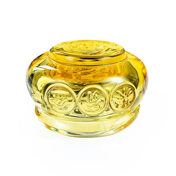 Feng Shui Crystal Hojnosť Domova Poklad Misy Bohatstvo Sklo Svietnik Šperky Úložný Box Domov Figúrky Ornament Dary