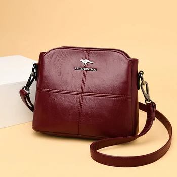 3 vrecká Vedro vrece PU kožené malá taška cez rameno pre ženy 2020 nové luxusné žena crossbody taška dizajnér kvalitné kabelky