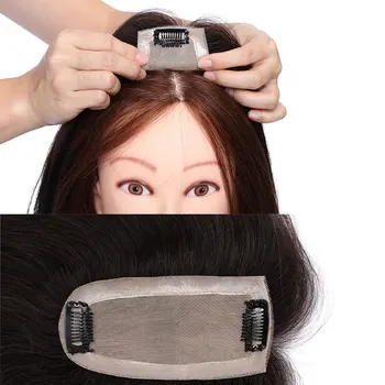 SEGO 6x13cm Hodváb Base Vlasy Mulčovače Ľudské vlasy Toupee Pre Ženy Non-Remy Vlasy Kus Clip In predlžovanie Vlasov 12-16inch