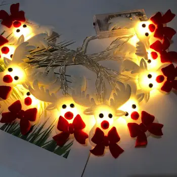 Vianočné LED Svetlá Rozprávkových Svetiel Batérie Svetlo Svetlá na Vianočný Stromček Xmass Dekorácie Pre Domov Darčeky na Nový Rok Navidad 2021
