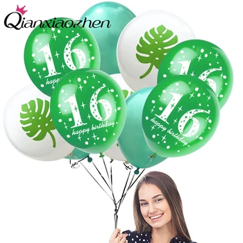 Qianxiaozhen Sweet 16 Dekorácie 16. Narodeniny Balóny Happy Birthday Balón Baloons Narodeniny Príslušenstvo
