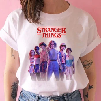 Čaj Košele Zábavné Zvláštnejšie Veci T Shirt Ženy Sezóna 3 Jedenásť Tričko Grafické Oblečenie Žena Hore nohami T-shirt Femme Grunge