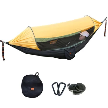 Multifunkčná vysoká kvalita padák materiál slnečník hmyzu-dôkaz prenosné hojdacia sieť outdoor camping Spanie Swing 290X145cm
