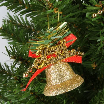 12 Ks/Set Vianočný Zvonček Vianočný Strom Dekorácie Všetky Farby, Farebné Vianočné Dekoratívne Zvony Visí Prívesok Dekor