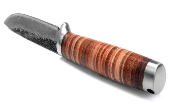 Ručné Damasku ocele nôž pokožky rukoväť mäso sekáčik lovecký nôž ostrý prenosné kuchár nôž Utility nôž