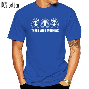 Tri Múdre Opice Bájka Rozprávka Vidieť, Počuť, Hovoriť Č Zlo Pánske Dámske Deti T-Shirt Módne Muži Móda, Tričká Tlačené