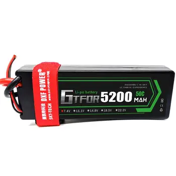 GTFDR RC Auto Lipo Batérie 7.4 V 5200mah 50C Prípade Pevného Lipo Bateria Pre Buggy Truggy Evader BX trx4 SCX10 RC SUV RC AUTO