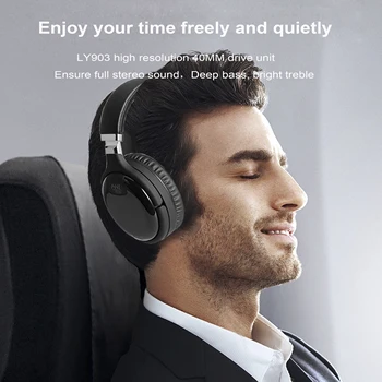 NAK Bezdrôtový Bluetooth Headset Aktívne potlačenie Šumu Slúchadlá Hlboké Basy Zvuk Slúchadlo pre Mobilný Telefón, PC, Počítač, Notebook