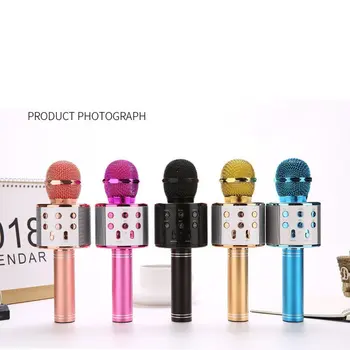 KTV Bezdrôtový Karaoke Ručný Mikrofón USB Prehrávač, Mikrofón Reproduktor Prenosný Vianočné Birtay Domácej Strane