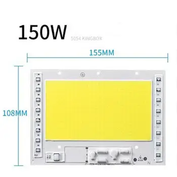 LumiParty 100W/150W/200W 220V Driverless COB LED Svietidlo Guľôčok pre Vonkajšie Osvetlenie