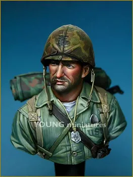 1/10 USMC IWOJIMA 1945 Živice Obrázok Poprsie GK Vojenské témy druhej Svetovej Vojny druhej svetovej VOJNY Nenatieraný Č farba