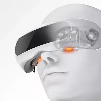 Xiao LF Oko Masér Horúce Komprimovať Vyhrievané Simulácia Masáž Únava Zmierniť Bezdrôtový Smart Očná Maska Terapia Okuliare S Hudbou